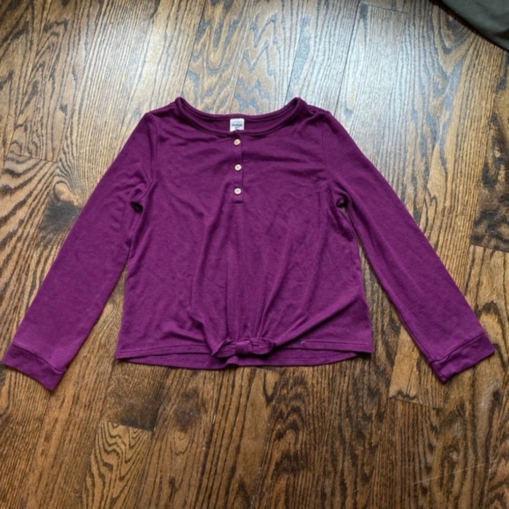 Girls OshKosh B'gosh Top Size 7/7A Purple Long Sleeve